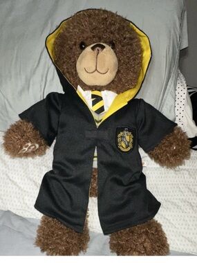 Build-A-Bear Workshop Harry Potter Hufflepuff Bear with Hogwarts Crest Robe